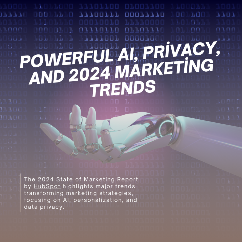 Marketing Trends 2024 AI privacy growth strategy